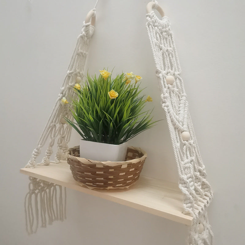 Bohemian Macramé Wall Shelf