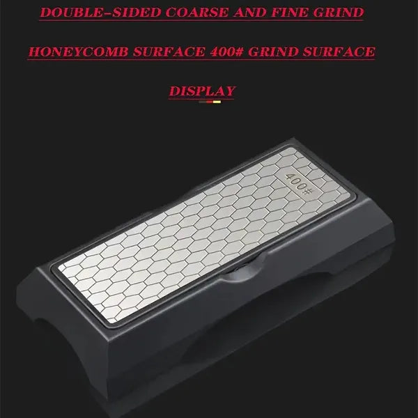 Double-Sided Diamond Sharpening Stone (400/1000 Grit)