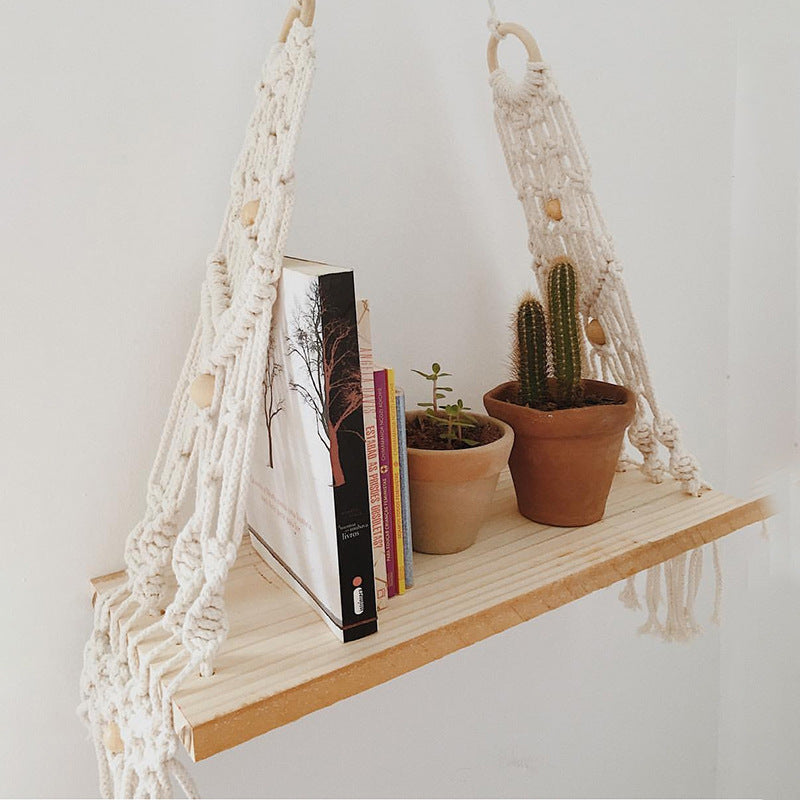 Bohemian Macramé Wall Shelf