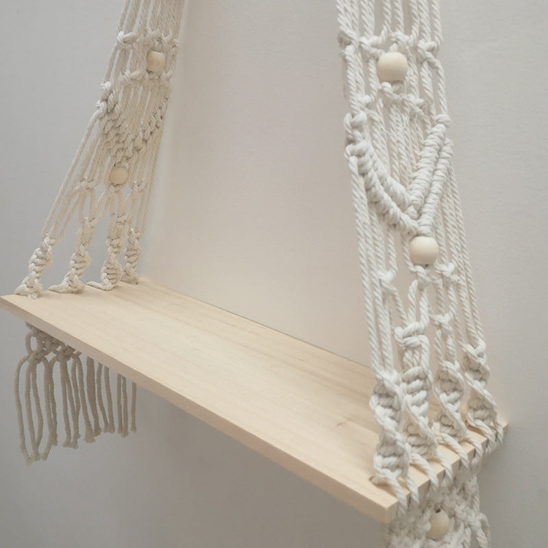 Bohemian Macramé Wall Shelf