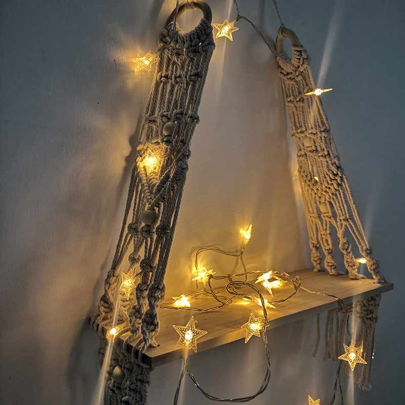 Bohemian Macramé Wall Shelf
