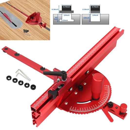 Precision Miter Gauge for Table Saw & Router (400mm)