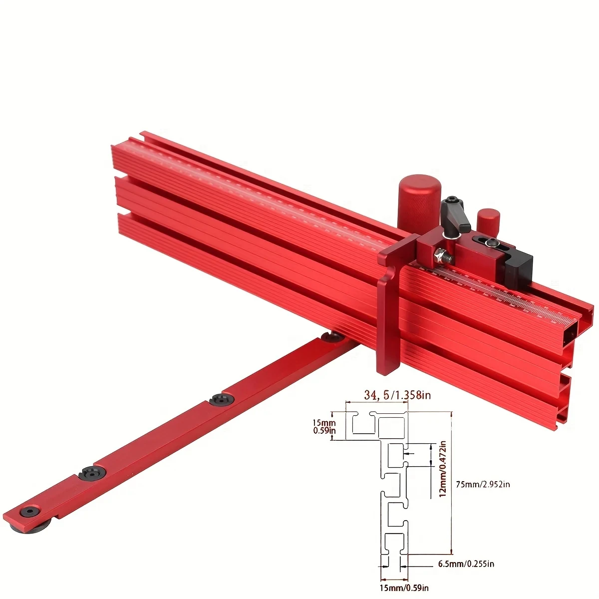 Precision Miter Gauge for Table Saw & Router (400mm)