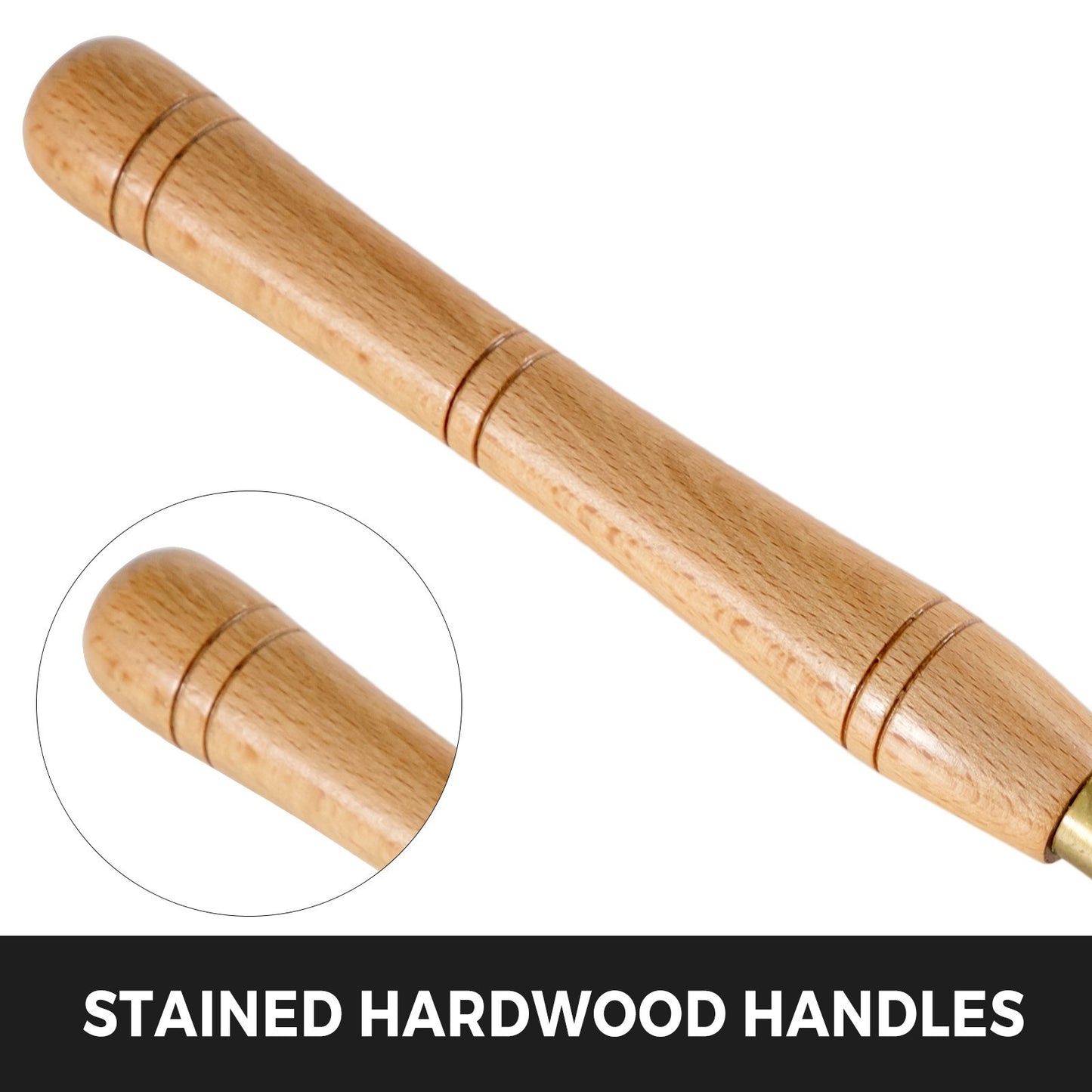 8-Piece HSS Wood Lathe Chisel Set