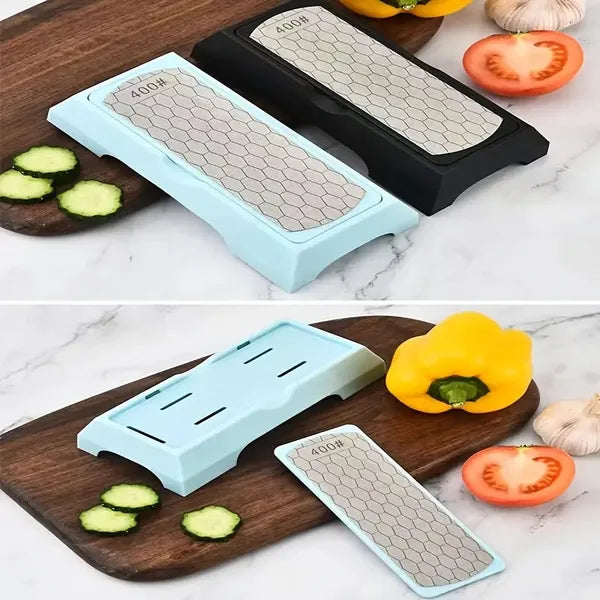 Double-Sided Diamond Sharpening Stone (400/1000 Grit)