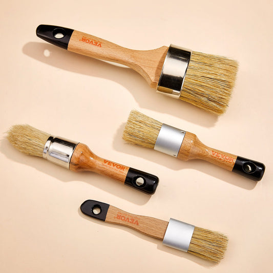 4-Piece Chalk & Wax Brush Set